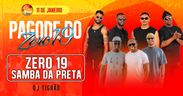 Imagem do evento PAGODE DO ZERO19 - Domingo 11/01