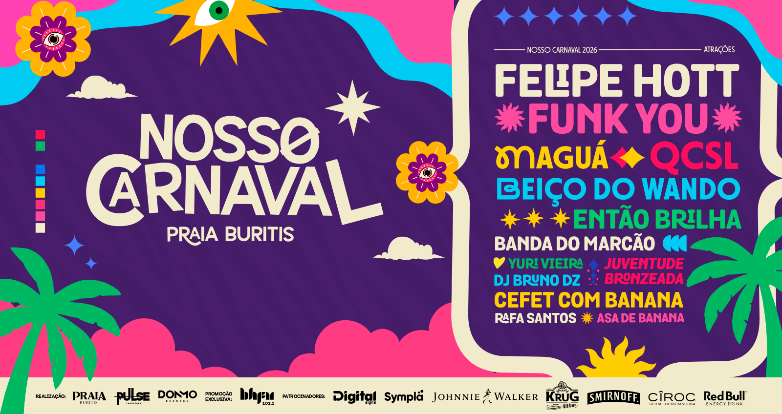 NOSSO CARNAVAL 2026 - PRAIA BURITIS - Belo Horizonte, MG