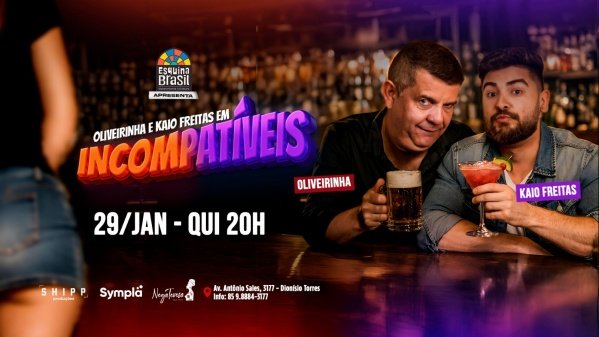 Imagem do evento Oliveirinha e Kaio Freitas em INCOMPATÍVEIS|29/Jan às 20h