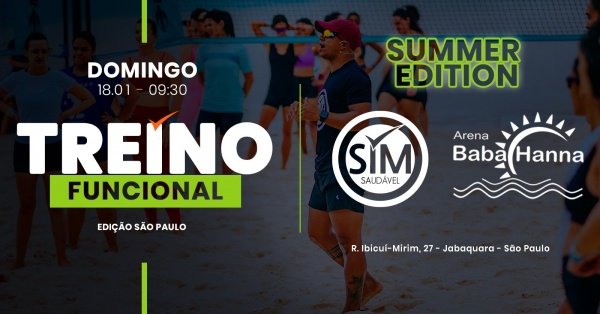Imagem do evento TREINO FUNCIONAL EDIÇÃO JABAQUARA ( ARENA BABA-HANNA)