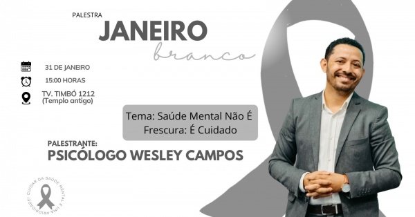 Imagem do evento Saúde Mental Não É Frescura: É Cuidado