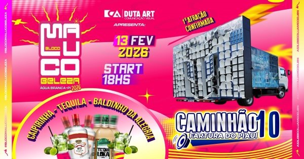Imagem do evento BLOCO MALUCO BELEZA 2026