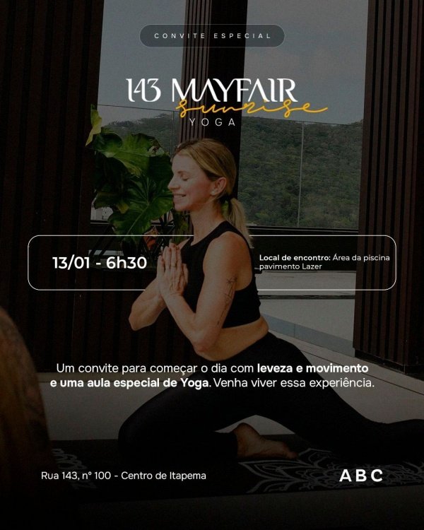 Imagem do evento 143 Mayfair Sunrise Yoga 13/1