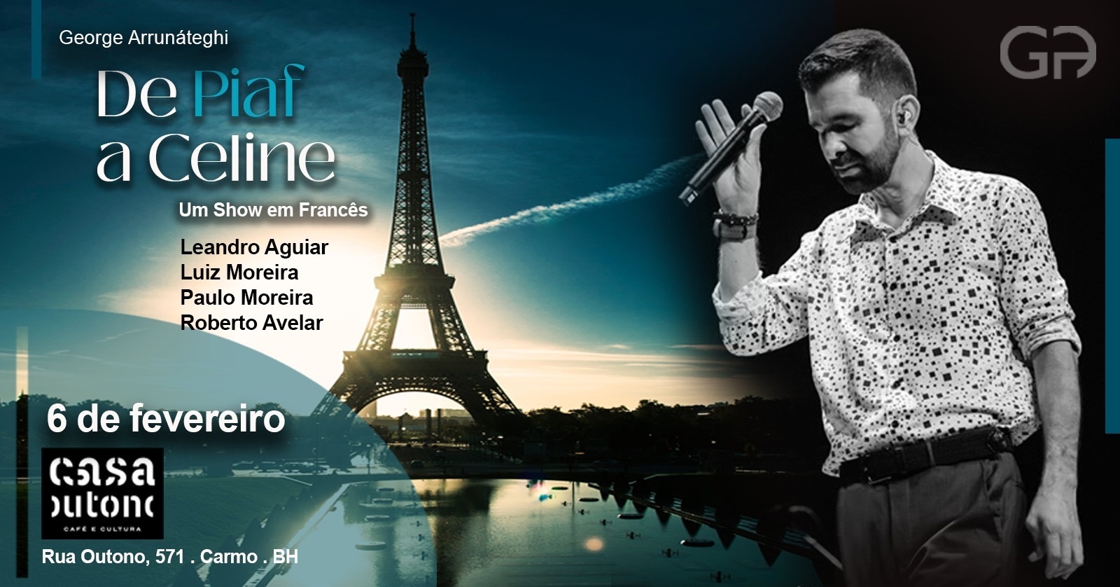 George Arrunáteghi - De Piaf a Celine - Belo Horizonte, MG