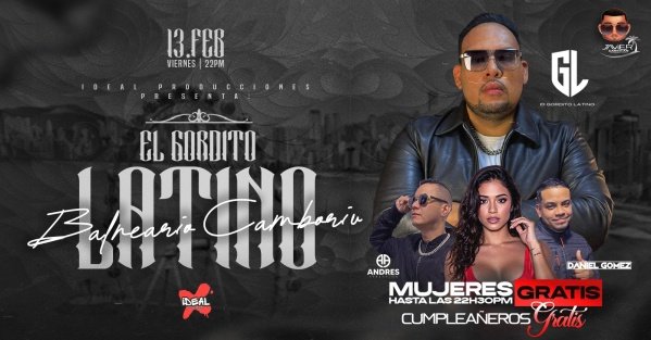 Imagem do evento EL GORDITO LATINO EN BALNEARIO