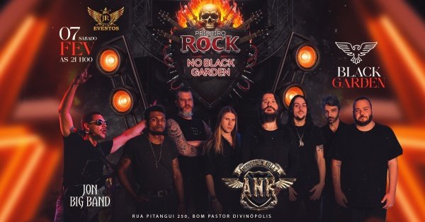 Imagem do evento ROCK NO BLACK GARDEN DIVINOPOLIS MG
