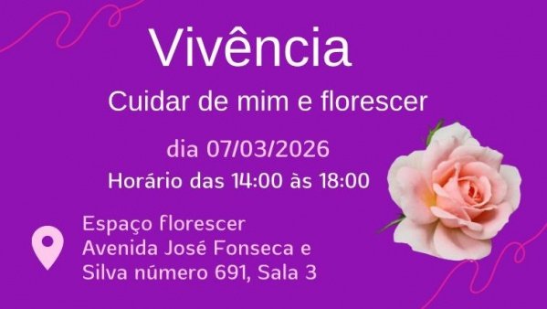 Imagem do evento Cuidar de Mim e florescer