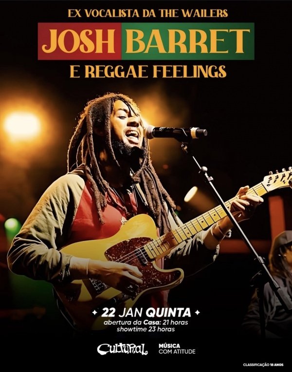 Imagem do evento Josh David Barrett e Reggae Feelings