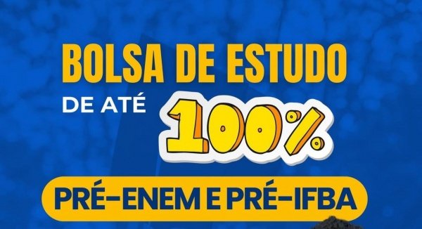 Imagem do evento BOLSA DE ESTUDOS DE ATÉ 100% PRÉ ENEM E PRÉ IFBA