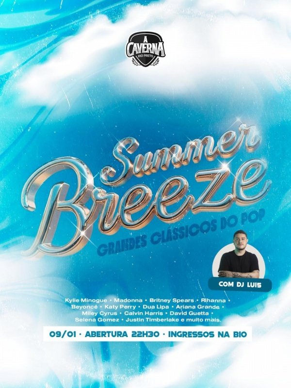 Imagem do evento Summer Breeze - Clássicos do Pop com DJ Lui5