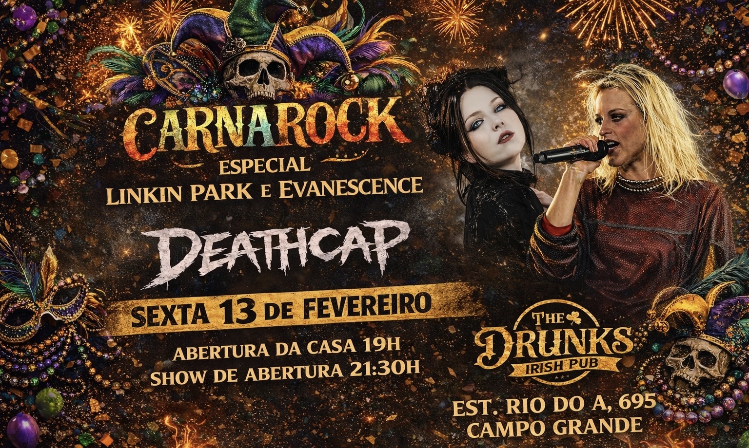 CARNAROCK ESPECIAL LINKIN PARK E EVANESCENCE - BANDA DEATHCAP - Rio de Janeiro, RJ