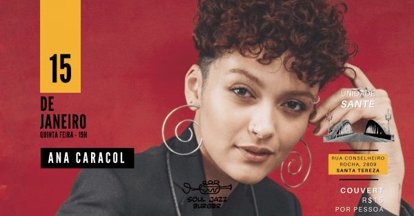 Imagem do evento Musica ao vivo - Ana Caracol