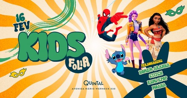 Imagem do evento QUINTAL | Carnaval Kids Folia | 16/02 - 9h