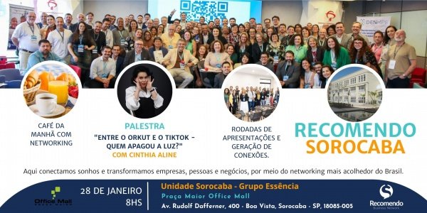 Imagem do evento Recomendo Sorocaba, Grupo Essência - O melhor café de negócios da cidade.