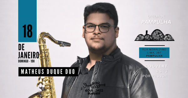 Imagem do evento Música ao vivo - Matheus Duque Duo