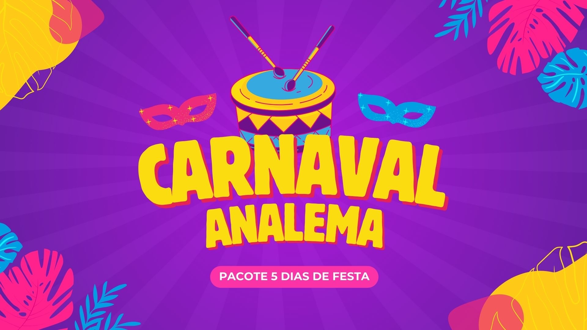 CARNAVAL ANALEMA EVENTOS PACOTE 5 DIAS - Ubatuba, SP