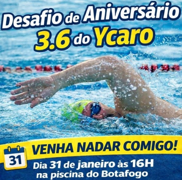Imagem do evento Desafio de Natação - Aniversário do Ycaro