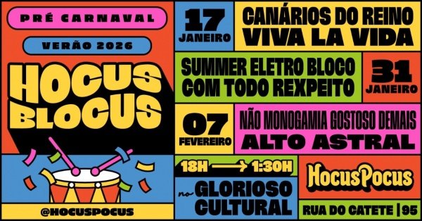 Imagem do evento Hocus Blocus - 1º Dia
