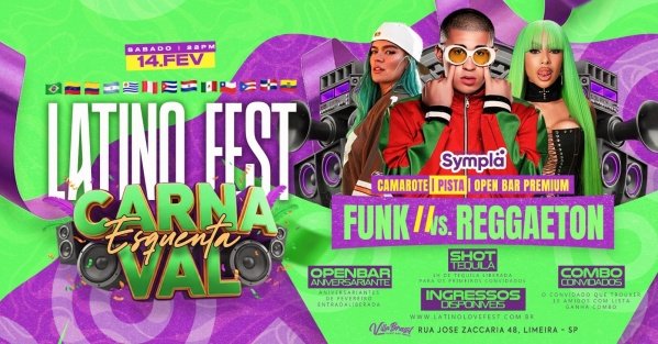 Imagem do evento LATINO FEST ESQUENTA CARNAVAL