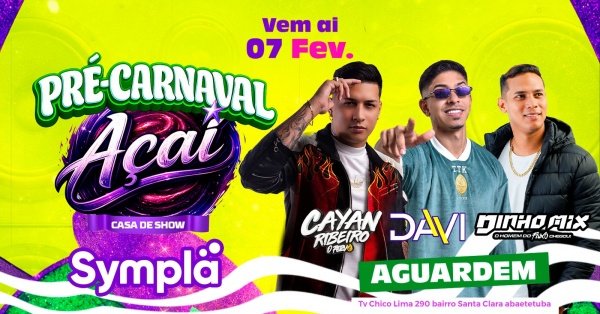 Imagem do evento PRÉ CARNAVAL AÇAÍ