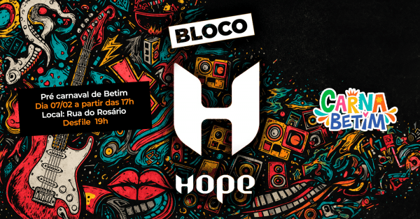 Imagem do evento 07/02 Bloco Hope - Pré Carnaval de Betim