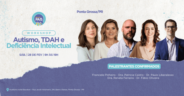 Imagem do evento Workshop Autismo - TDAH -Def.Intelectual -Ponta Grossa, PR