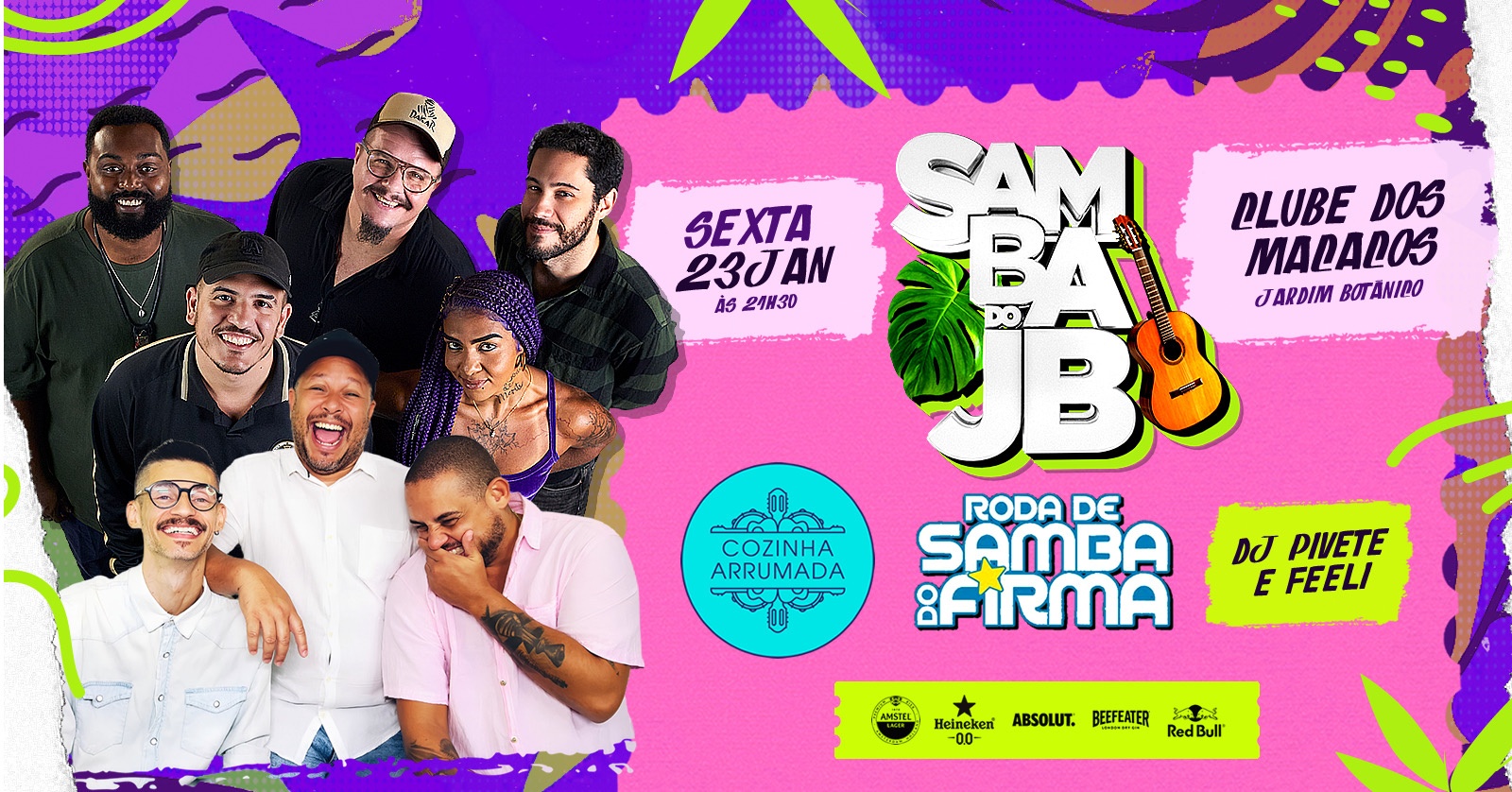 Samba do JB | Cozinha Arrumada & Roda do Firma + 1H Open Cerveja* @ Jardim Botânico - Rio de Janeiro