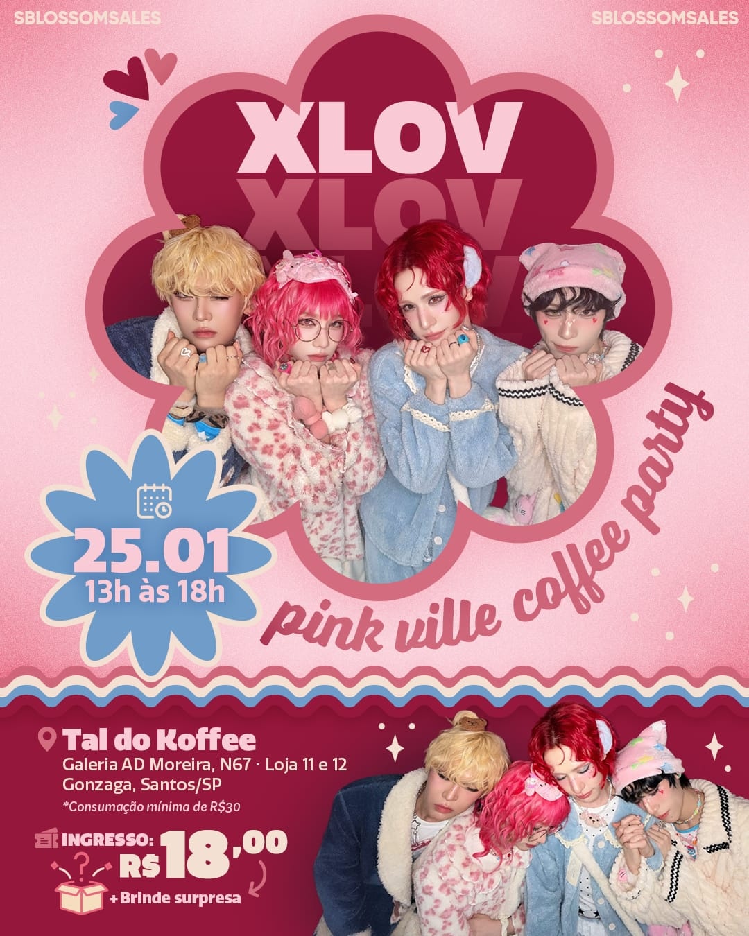 XLOV : PINK VILLE COFFEE PARTY - Santos, SP