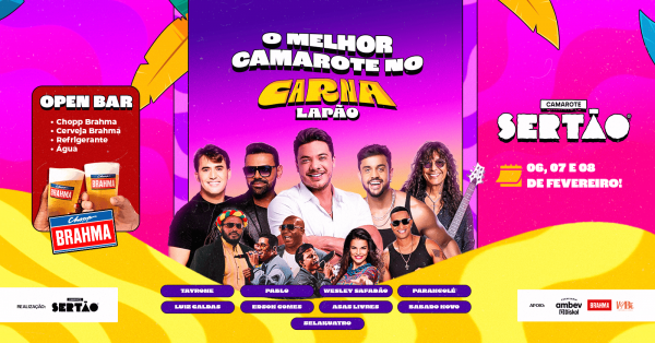 Imagem do evento CAMAROTE SERTÃO BRAHMA LAPÃO 2026