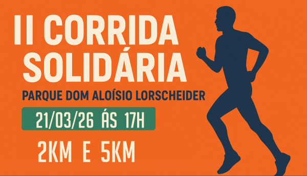 Imagem do evento II CORRIDA SOLIDÁRIA - PARQUE DOM ALOÍSIO LORSCHEIDER