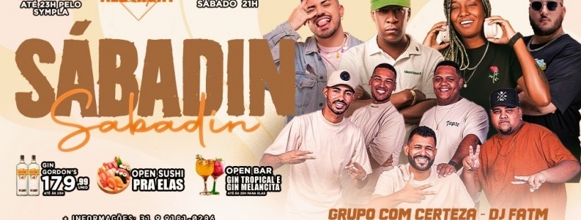 SABADIN | PAGODE + FUNK + OPEN BAR + NA ALL NIGHT (ULTIMOS OFFS