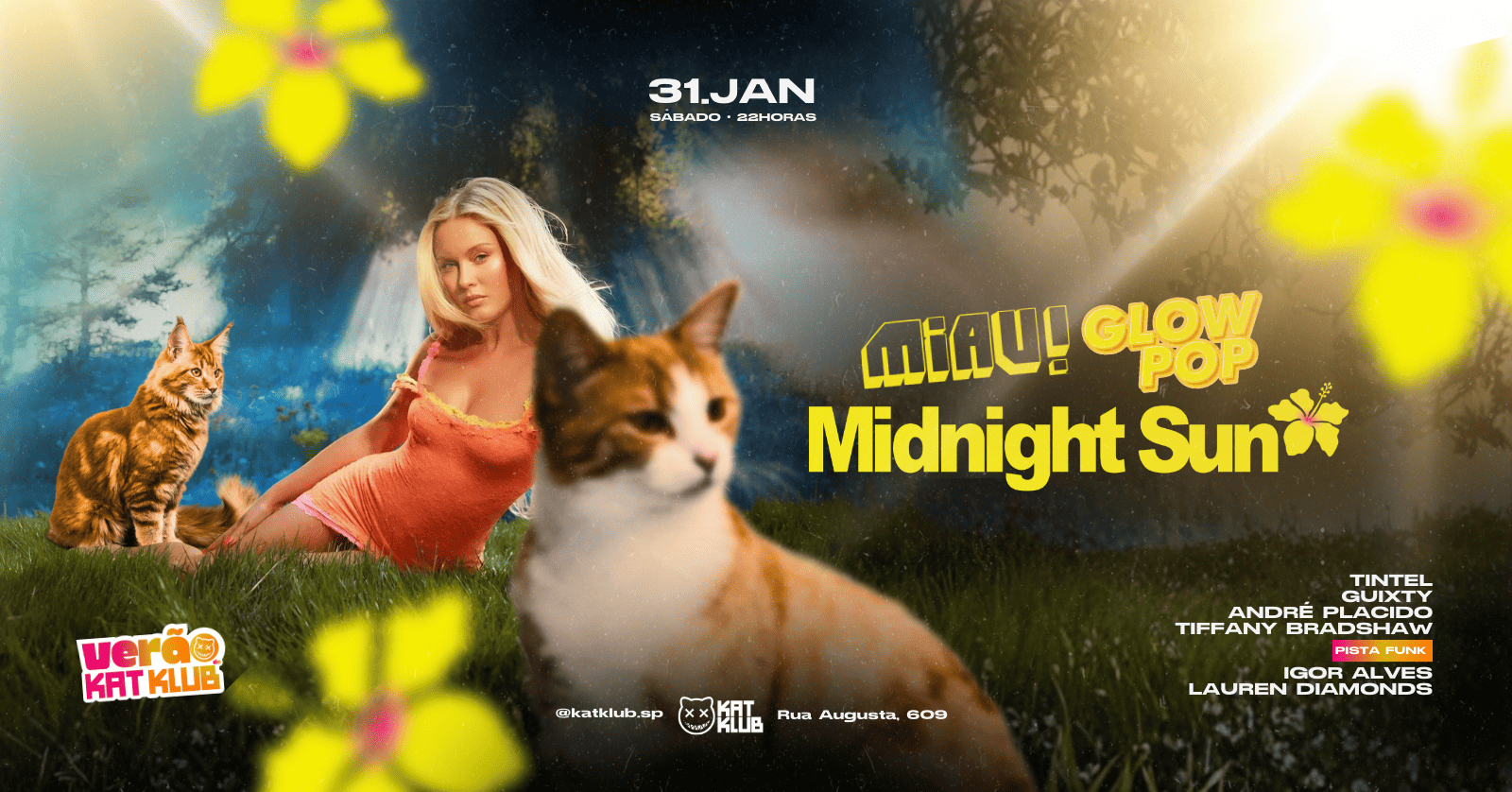 Festa MIAU! Verão da Kat Klub ft. Glow Pop - São Paulo, SP