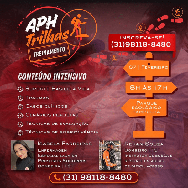 Imagem do evento Treinamento de APH para Trilhas