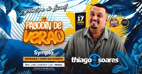 Imagem do evento MIX LOUNGE - THIAGO SOARES