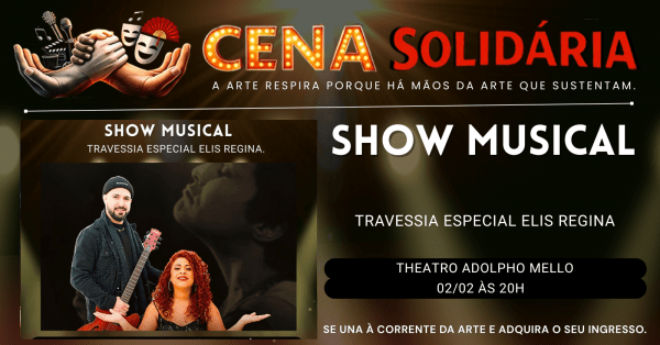 Imagem do evento TRAVESSIA - ESPECIAL ELIS REGINA - CENA SOLIDÁRIA