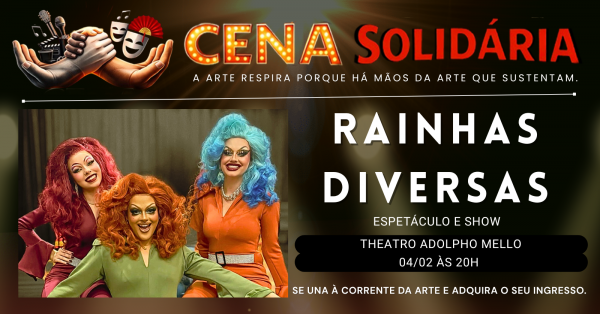 Imagem do evento RAINHAS DIVERSAS  - CENA SOLIDÁRIA
