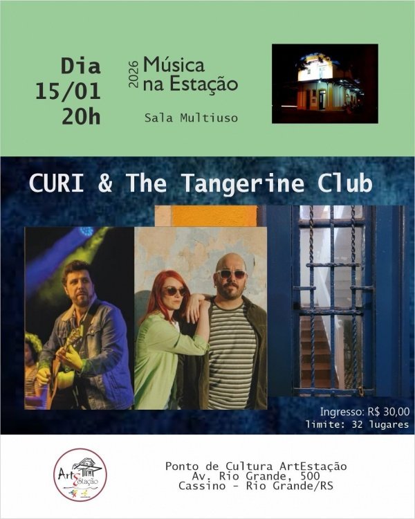 Imagem do evento Curi & The Tangerine Club