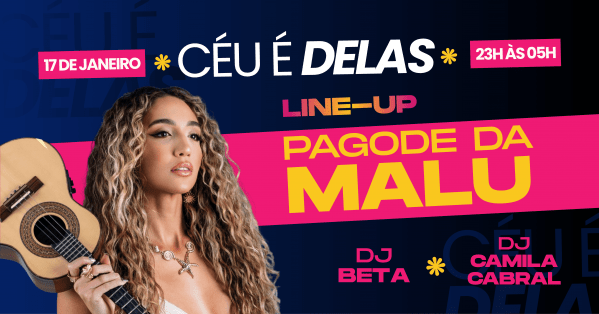 Imagem do evento CÉU É DELAS | 17/01
