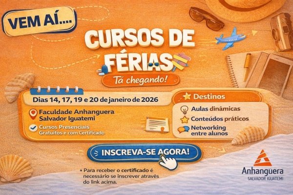 Imagem do evento Destino :  Aprender !  Curso de Férias 2026