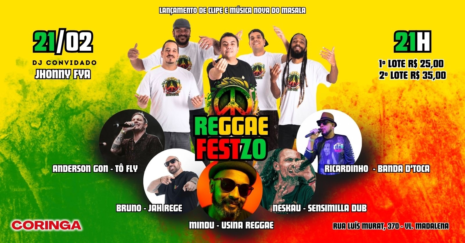Reggae Fest Z/O na Vila Madalena !!! 21/02 - São Paulo, SP