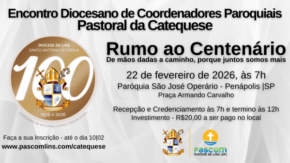 Imagem do evento Encontro Diocesano de Coordenadores Paroquiais - Pastoral da Catequese