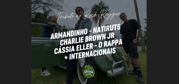 Imagem do evento Banda GREENN, Rock( JF ) CHARLIE BRWN JR-ARMANDINHO-NATIRUTS -CASSIA ELLER-O RAPPA + INTERNACIONAIS