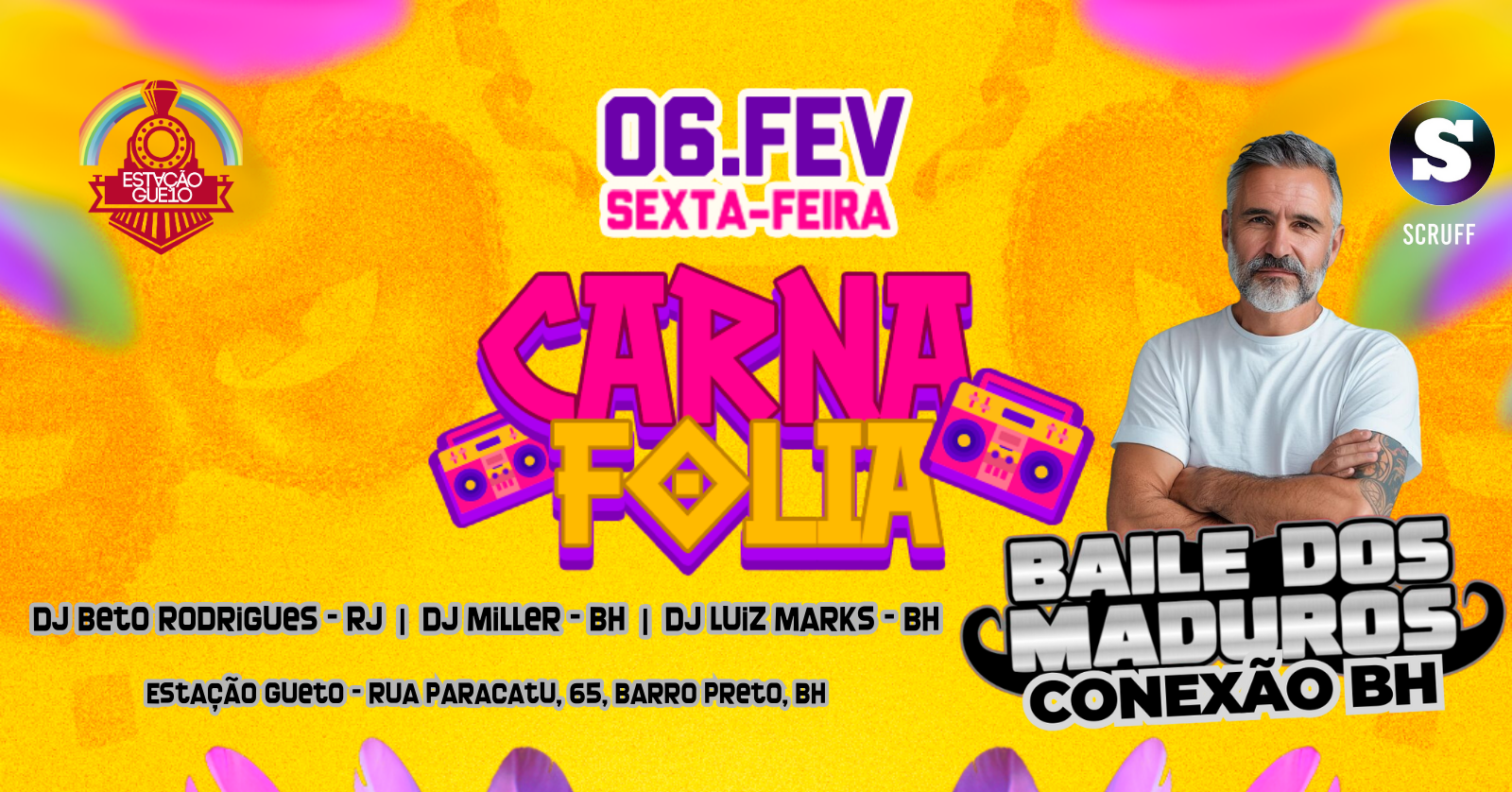 SEXTA 06|02 - 23H carnaval do BAILEDOSMADUROS no Estação Gueto BH - Belo Horizonte, MG