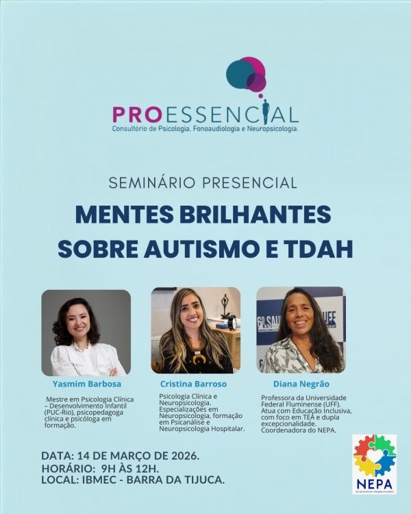 Imagem do evento Simpósio: Mentes Brilhantes sobre Autismo e TDAH
