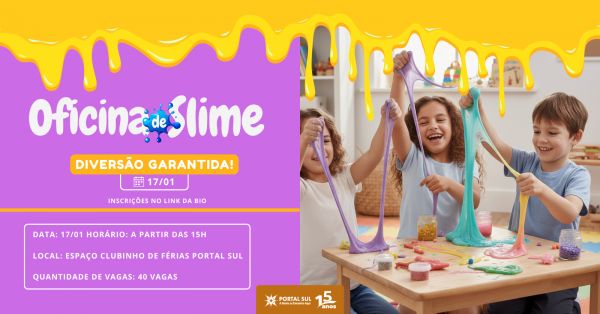 Imagem do evento Clubinho de Férias - Oficina de Slime