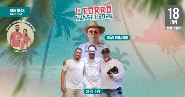 Imagem do evento Primeiro Forró Sunset do Ano !!!