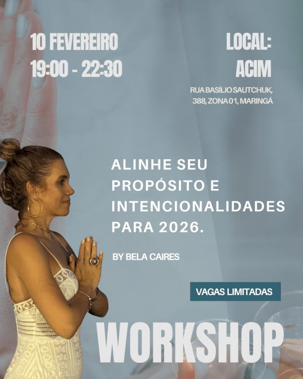 Imagem do evento WORKSHOP - ALINHE SEU  PROPÓSITO E INTENCIONALIDADES  PARA 2026