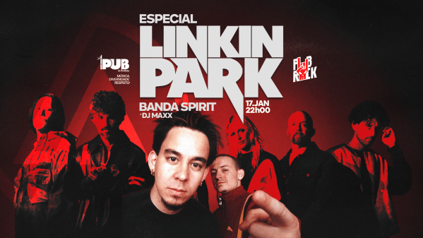 Imagem do evento Pub rock especial Linkin Park com banda Spirit + Dj Maxx
