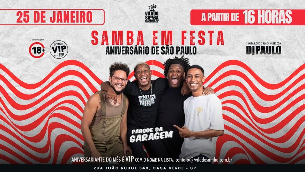 PAGODE DA GARAGEM NA VILA DO SAMBA - São Paulo, SP