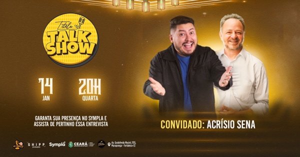 Imagem do evento Titela Talk Show - Acrisio Sena | 14/Jan Quarta 20h
